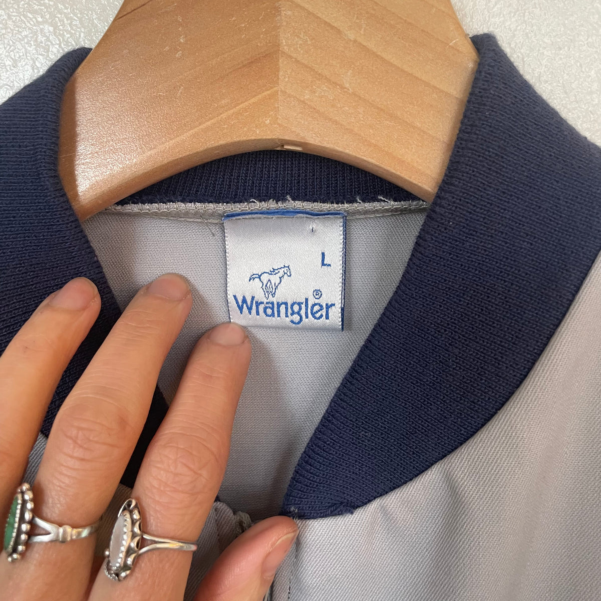 Vintage 70s/80s wrangler zip up vest // size Large // (HT2421