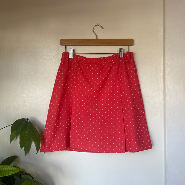 Vintage 1960s-70s Jantzen polka dot panel skort skirt size 14 // made in the USA // hey tiger louisville