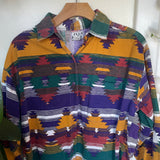 Vintage 90s Plus Minus southwestern shirt  //  Size Large (HT2430)