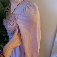 Vintage 70s Mindy Malone union made sparkle maxi dress // Sz Small  (ht2403)