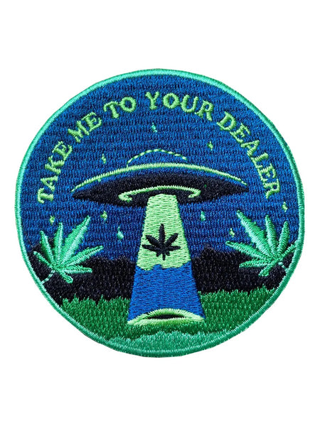 take me to your dealer alien ufo spaceship patch // hey tiger Louisville