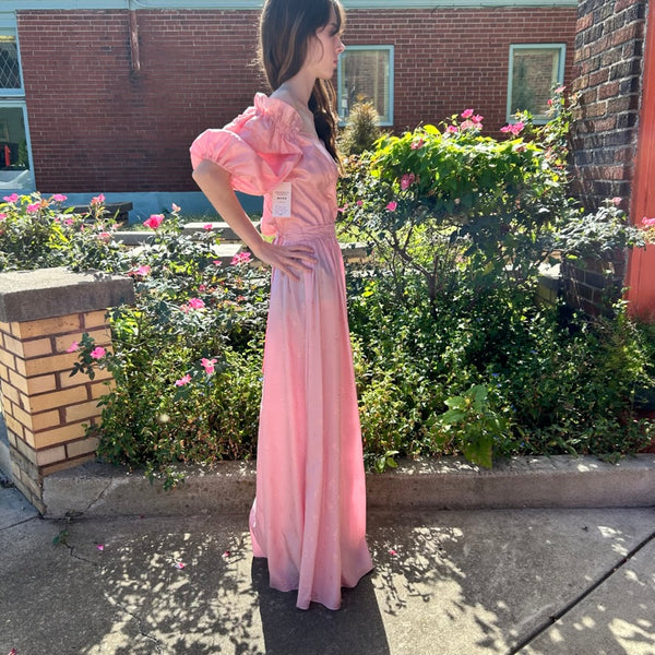 1970s /80s Floral Puff sleeve Maxi dress – Hey Tiger 1970s /80s Floral Puff sleeve Maxi dress – Hey Tiger