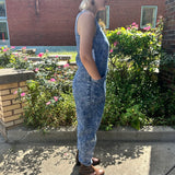 80s Oliver Pease stone wash denim jumpsuit