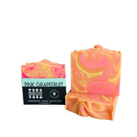 Pink grapefruit bar soap by perennial soaps available at hey tiger Louisville 