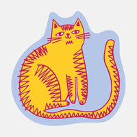 Orange Kitty Sticker