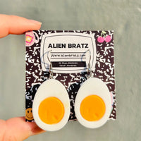 deviled egg earrings by alien bratz available at hey tiger louisville