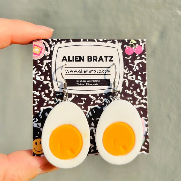 deviled egg earrings by alien bratz available at hey tiger louisville