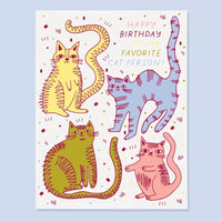 Cat Person B-day Card