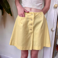 50s/60s Bobbie Brooks Koratron button front skort.