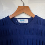 60s 70s Miss Holly textured popcorn stretchy top // Size Large (HT2412)
