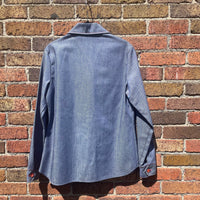 Vintage 70s 80s Lady Wrangler denim western shirt jacket // (HT2372)