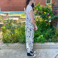 70s/80s Bubble floral jumpsuit