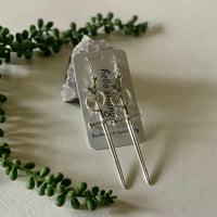 Silver Hand with Sword Earrings by Hello Stranger available at hey tiger Louisville 