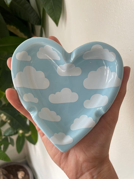 Cloud heart shaped ash tray by a shop of things available at hey tiger Louisville 