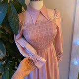 Vintage 70s Mindy Malone union made sparkle maxi dress // Sz Small  (ht2403)