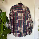 Vintage 80s 90s Silk blouse // Size Medium (HT2448)