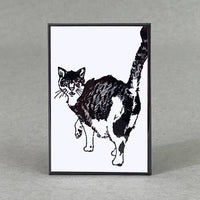 Cat butt magnet by RX letterpress available at hey tiger Louisville Ky 