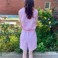 50s/60s Glen Brooke gingham 2-piece set