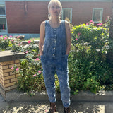 80s Oliver Pease stone wash denim jumpsuit