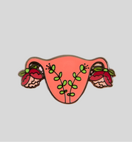 Blooming Uterus Enamel Pin by little woman goods available at hey tiger Louisville 