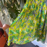 Vintage 90s Miss Moda floral maxi dress // Size Small (ht24267)