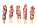 Rose Petal dipped Palo Santo // 4" Sticks