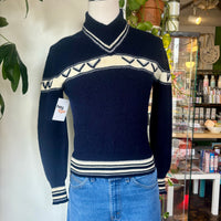 60s/70s wool v-neck sweater 