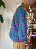 70s/80s popcorn wool mohair cardigan