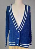 80s/90s Izod Lacoste linen/cotton blend cardigan  available at hey tiger louisville