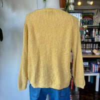 80s/90s Pasta Cotton blend sweater w/pocket