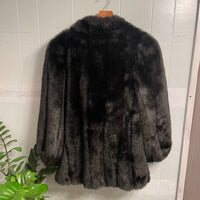 Vintage 70s/80s Jordache Faux Fur Coat // Medium-Large (ht2400)
