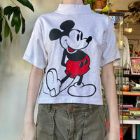 80s Disney Wear crop high neck tee