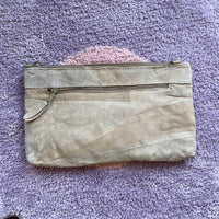 Vintage 1980s patchwork leather clutch (HT23118)