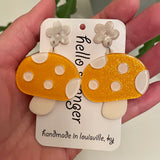 Kawaii Mushroom Earrings by Hello Stranger // Handmade in USA