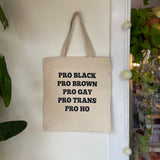 Pro canvas tote bag