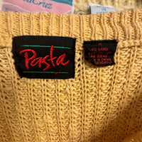 80s/90s Pasta Cotton blend sweater w/pocket