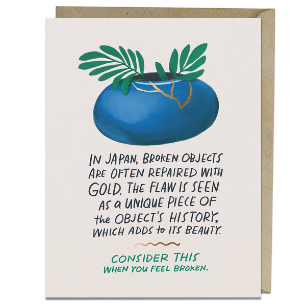 Broken objects empathy card by Emily McDowell available at hey tiger Louisville 
