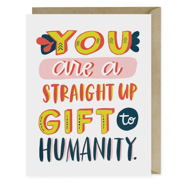 Straight up gift notecard by Emily McDowell available at hey tiger Louisville 
