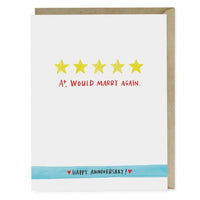 5 Stars Would Marry Again Card