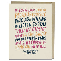 Talk in circles notecard by Emily McDowell available at hey tiger louisville