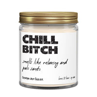 Chill B*tch Palo Santo Candle by crimson clover available at hey tiger Louisville Ky 