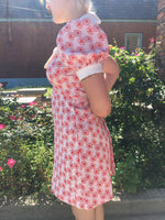 1960s Handmade Floral Dress