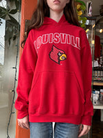 1990s red Louisville hoodie 