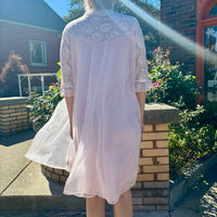 50s/60s Pink Sears Peignoir Robe & Gown set