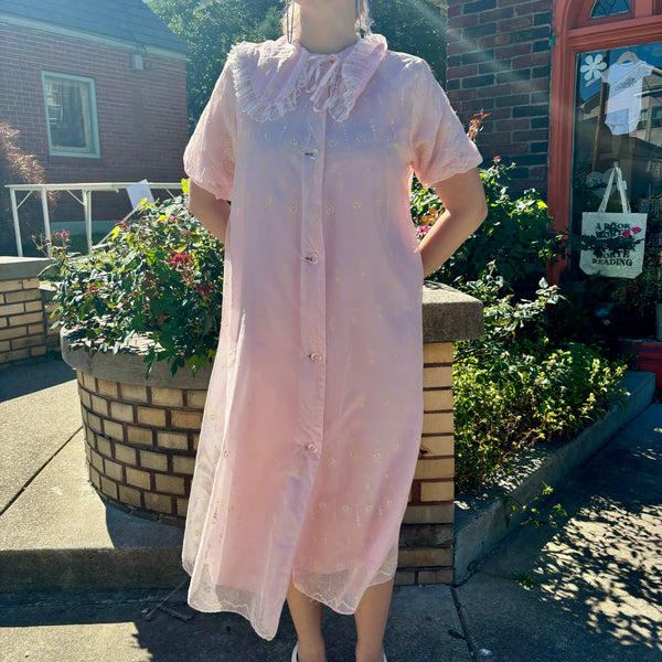 1960s Peignoir Pink robe 