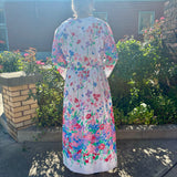 70s floral robe/house dress