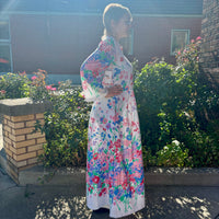 70s floral robe/house dress