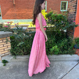 Pink 1950s handmade dress