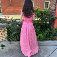 Pink 1950s handmade dress