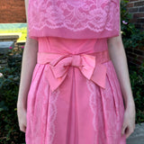 Pink 1950s handmade dress